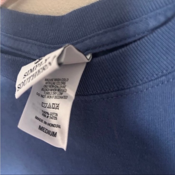 Simply Southern puppies Blue long sleeve  T-Shirt - Picture 4 of 6